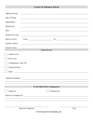 Leave Of Absence Form