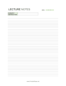 Printable Lecture Notes