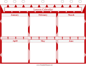 Lesson Calendar - January to June