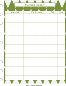 Lesson Material Planner