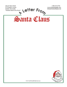 Letter From Santa Stationery stationery design