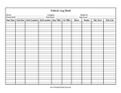 Log Book Time Card