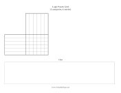 Printable Logic Puzzle Grid 2x6