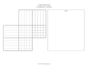 Printable Logic Puzzle Grid 3x5