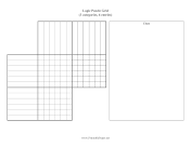 Printable Logic Puzzle Grid 3x6