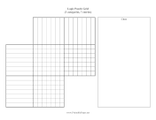 Printable Logic Puzzle Grid 3x7