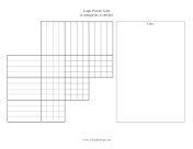 Printable Logic Puzzle Grid 4x4