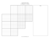 Printable Logic Puzzle Grid 4x5