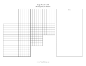 Printable Logic Puzzle Grid 4x6