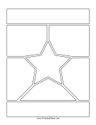 Printable Manga Page With Star