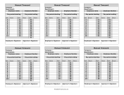 Manual Timecard Month Mini Time Card