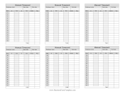 Manual Timecard Semi-Monthly Mini