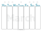 March Weekly Planner