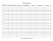 Master Health Diary Weekly