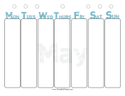 May Weekly Planner