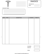 Medical Invoice Template