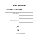 Medical Release Form For Minor