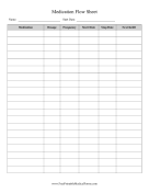 Medication Flow Sheet