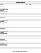 Medications Log