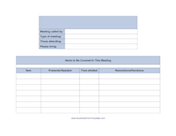 Meeting Agenda Landscape