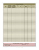 Printable Mileage Calculator