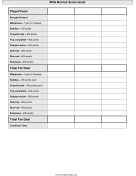 Printable Mille Bornes Scoresheet