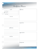 Mindfulness Planner