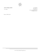 Minimalist Flower Letterhead