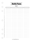 Monthly Planner for Multiple People