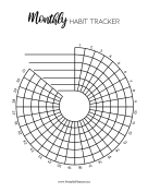 Monthly Spiral Tracker