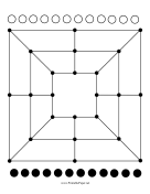 Printable Twelve Mens Morris