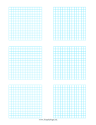 Printable Multiple Graphs 6-per-Page