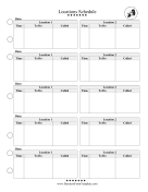 Multiple Location Schedule