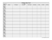 Multiple Student Time Card