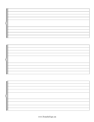 Printable Music Staff Paper-Large