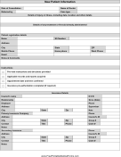 New Patient Sheet