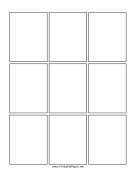 Printable Nine Panel Comic Page