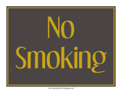 No Smoking Sign