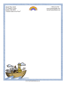 Noahs Ark Stationery stationery design