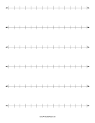 Printable Number Line Half Inch