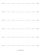 Printable Number Line One Inch