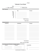 Offering Count Sheet