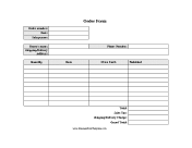 Order Form