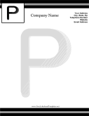 P Monogram Letterhead