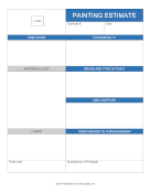 Painting Estimate Template