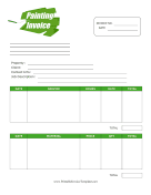 Painting Invoice Template