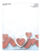 Paper Valentine Letterhead