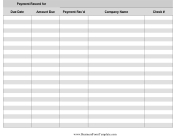 Payment Record