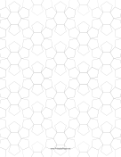 Printable Pentagons and Hexagons Tiled Small