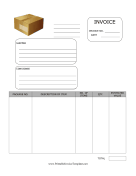 Personal Effects Invoice Template